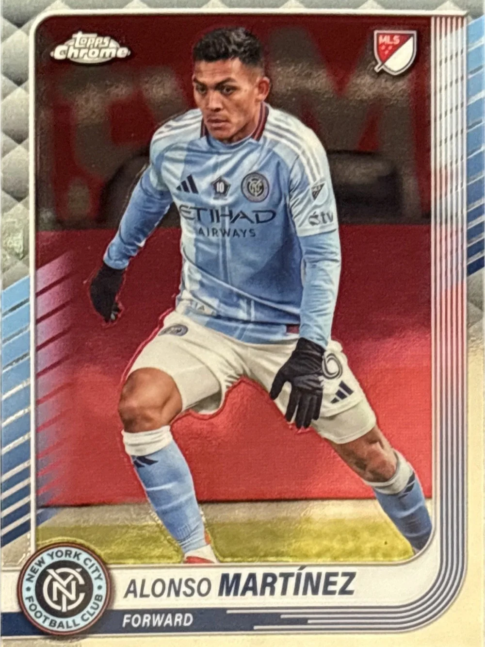 Topps Chrome Alonso Martínez  NYFC Soccer Card